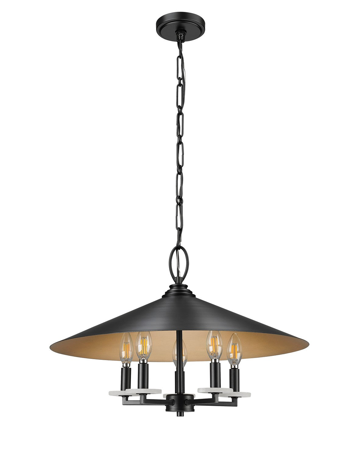Z-Lite - 1953-22MB - Five Light Pendant - Rialto - Matte Black