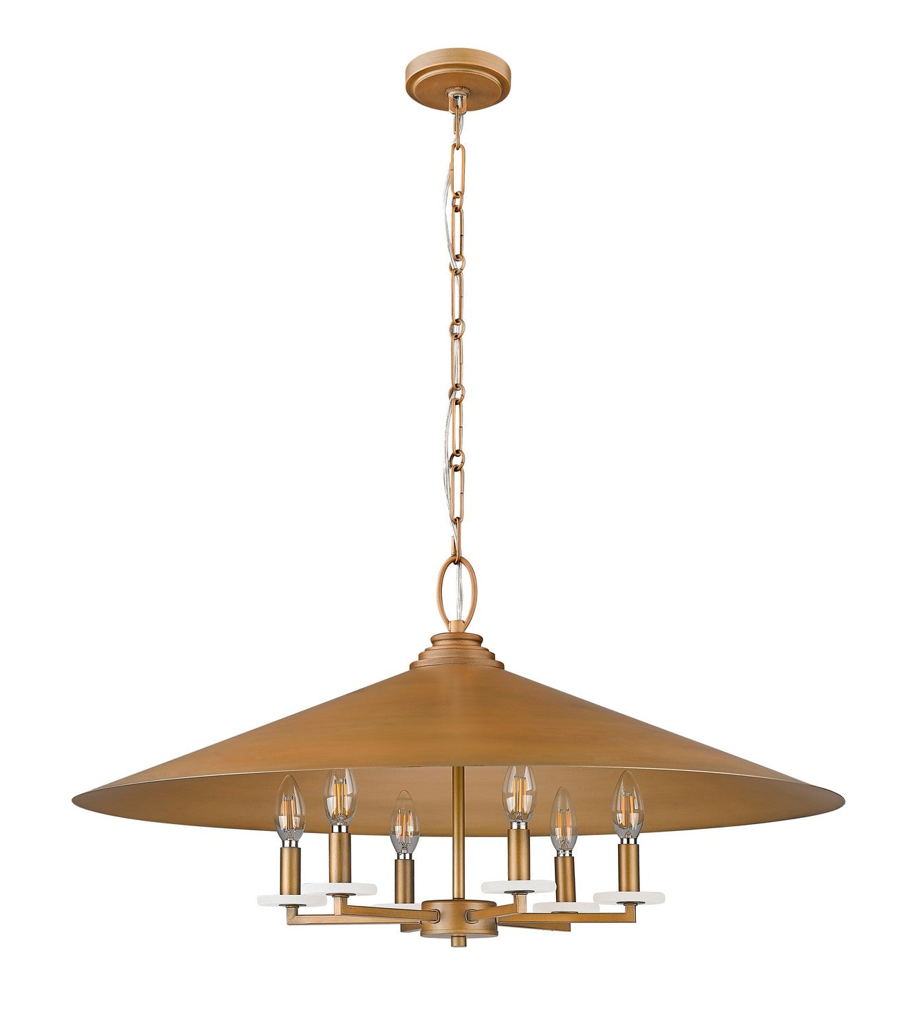 Z-Lite - 1953-32SGD - Six Light Pendant - Rialto - Signature Gold