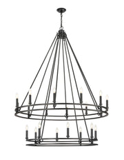 Z-Lite - 4005-20MB - 20 Light Chandelier - Dennison - Matte Black