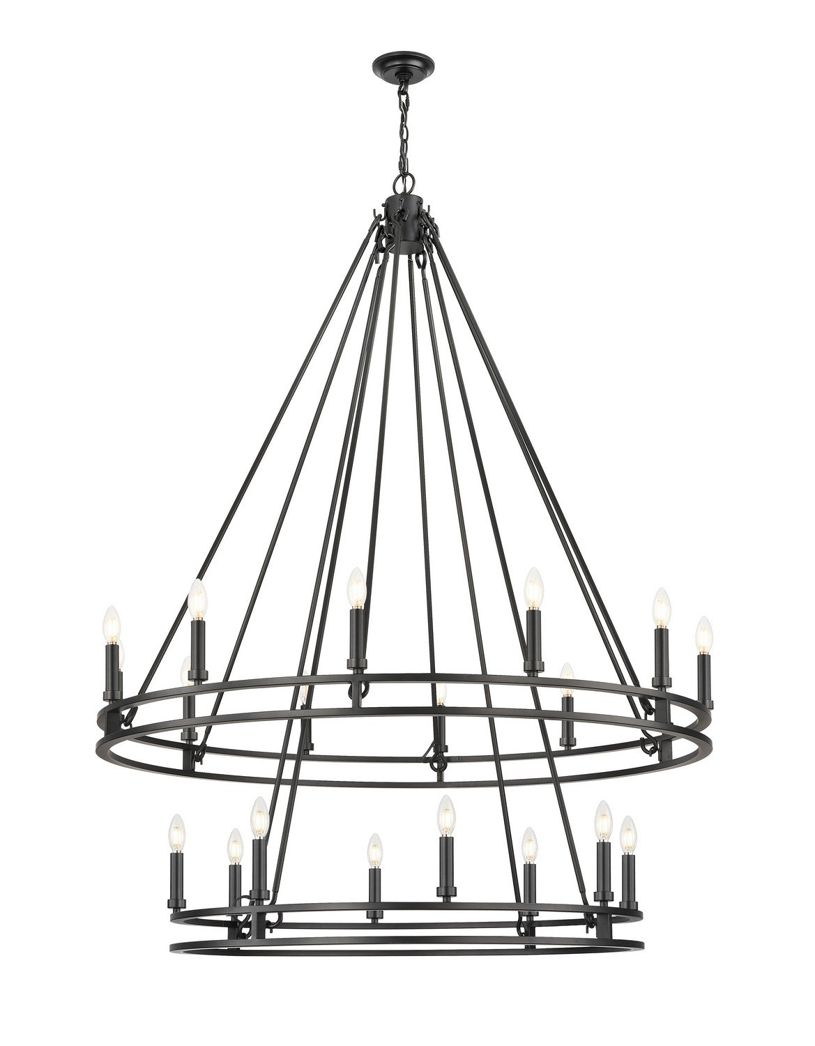 Z-Lite - 4005-20MB - 20 Light Chandelier - Dennison - Matte Black