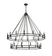 Z-Lite - 4005-28MB - 28 Light Chandelier - Dennison - Matte Black