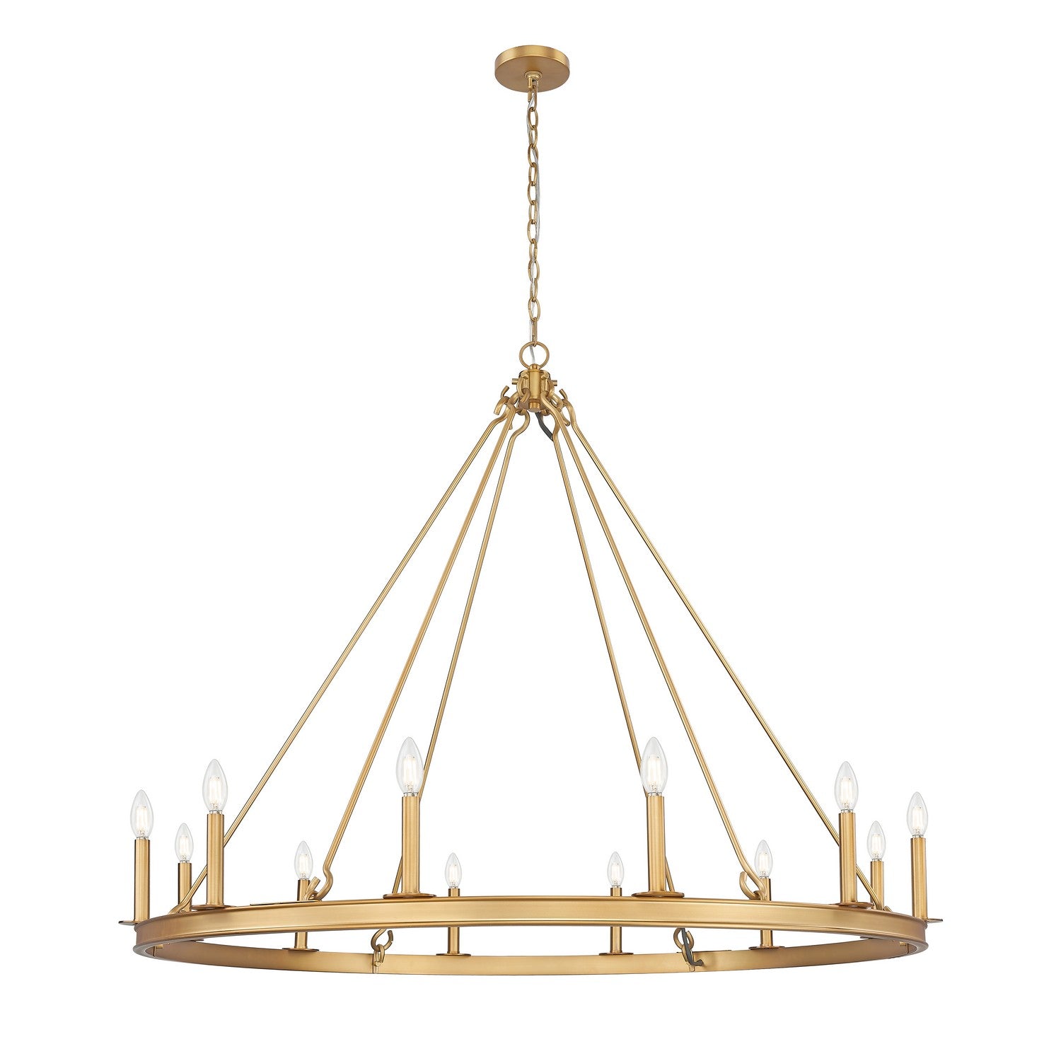 Z-Lite - 482R-12RB - 12 Light Chandelier - Barclay - Rubbed Brass