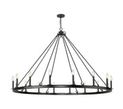 Z-Lite - 482R-16MB - 16 Light Chandelier - Barclay - Matte Black