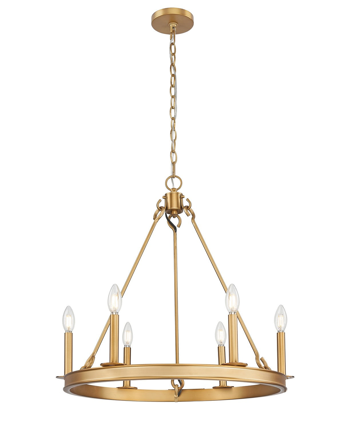 Z-Lite - 482R-6RB - Six Light Chandelier - Barclay - Rubbed Brass