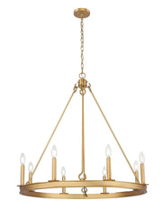 Z-Lite - 482R-8RB - Eight Light Chandelier - Barclay - Rubbed Brass