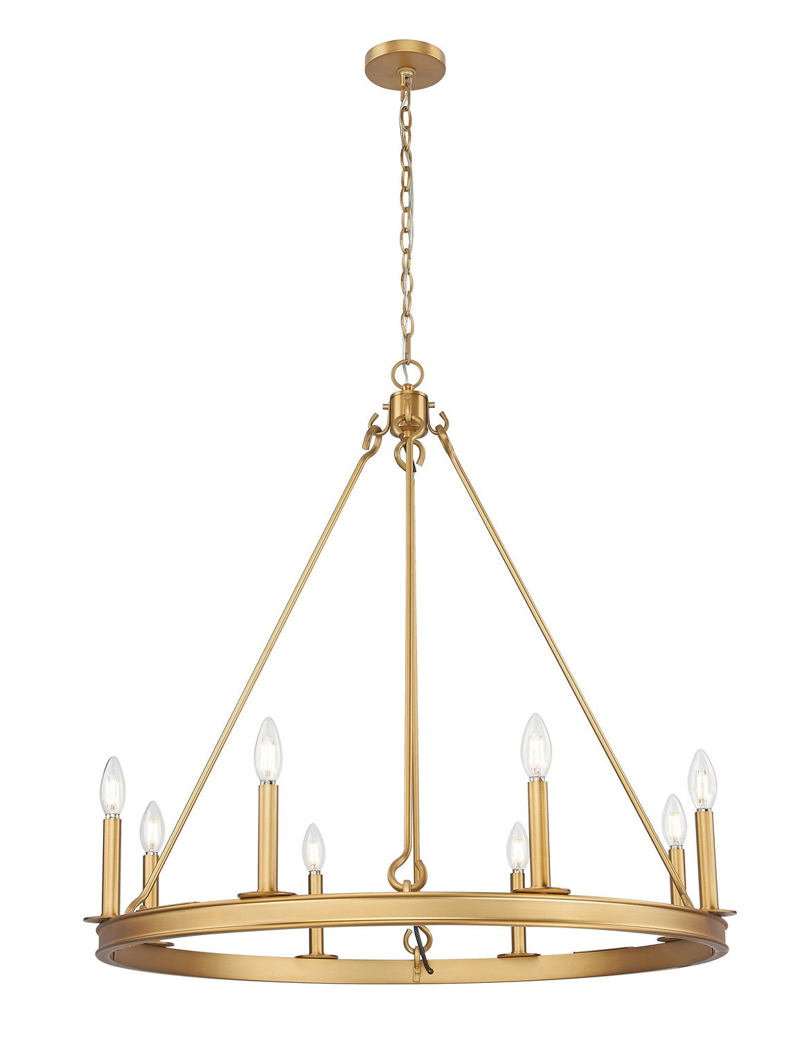Z-Lite - 482R-8RB - Eight Light Chandelier - Barclay - Rubbed Brass