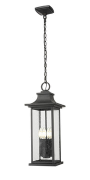 Z-Lite - 5017CHB-BK - Four Light Outdoor Chain Mount - Tiberius - Black
