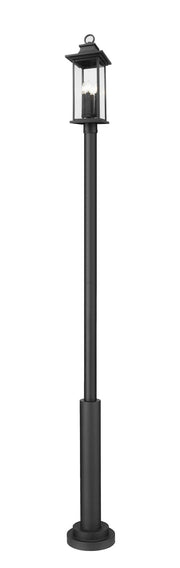 Z-Lite - 5017PHBR-5010P-BK - Four Light Outdoor Post Mount - Tiberius - Black
