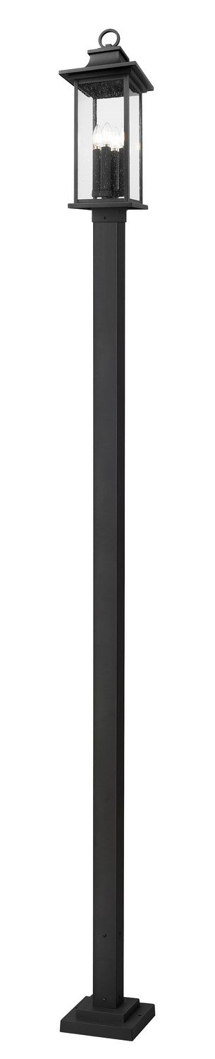 Z-Lite - 5017PHBS-536P-BK - Four Light Outdoor Post Mount - Tiberius - Black
