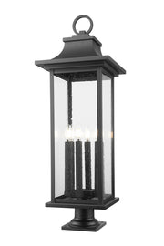 Z-Lite - 5017PHXLR-533PM-BK - Six Light Outdoor Pier Mount - Tiberius - Black