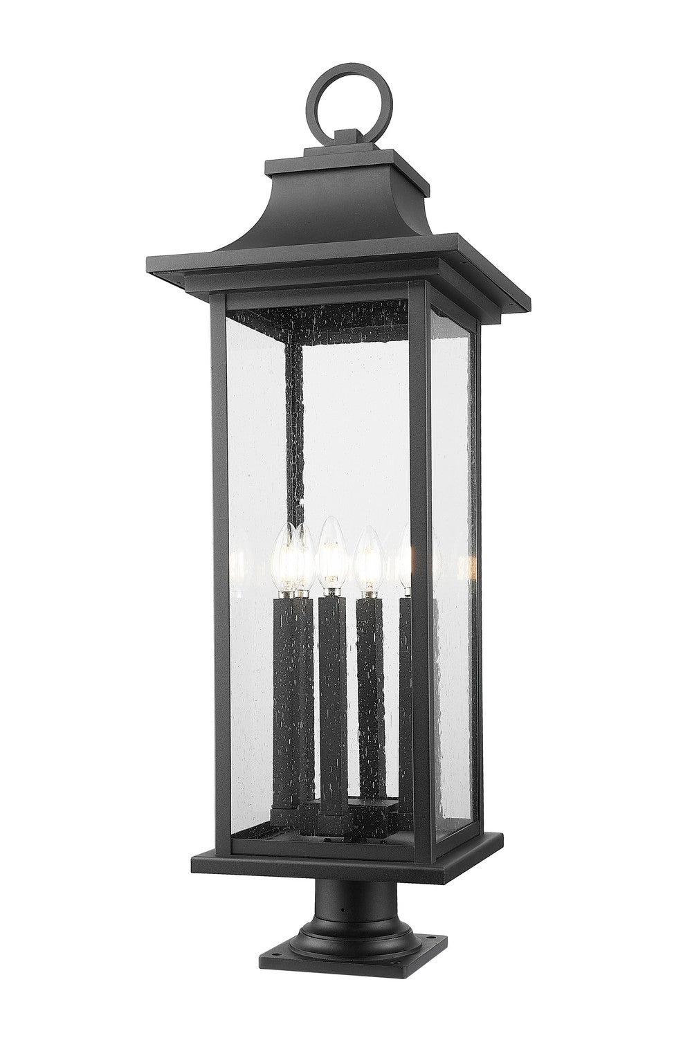 Z-Lite - 5017PHXLR-533PM-BK - Six Light Outdoor Pier Mount - Tiberius - Black