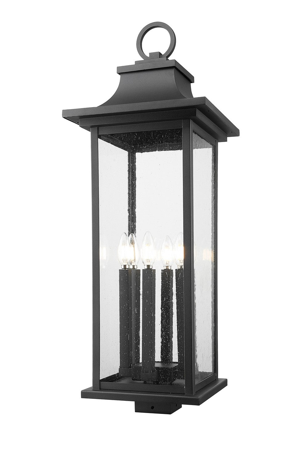 Z-Lite - 5017PHXLS-BK - Six Light Outdoor Post Mount - Tiberius - Black