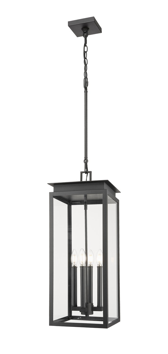 Z-Lite - 5018CHB-BK - Four Light Outdoor Chain Mount - Nova - Black