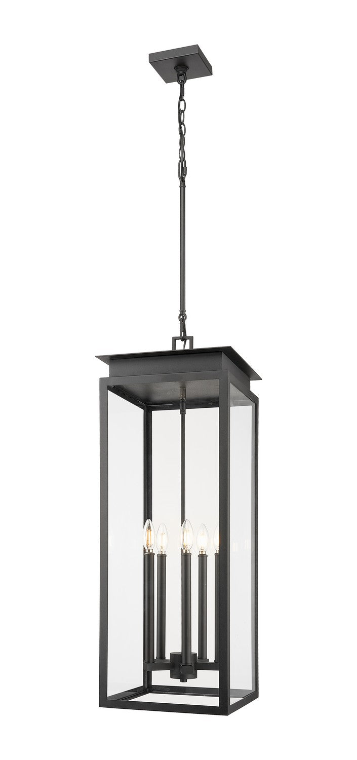 Z-Lite - 5018CHXL-BK - Five Light Outdoor Chain Mount - Nova - Black