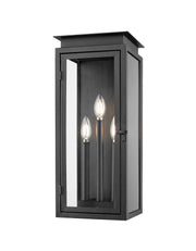 Z-Lite - 5018M-BK - Three Light Outdoor Wall Mount - Nova - Black