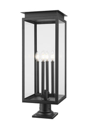 Z-Lite - 5018PHBR-533PM-BK - Four Light Outdoor Pier Mount - Nova - Black