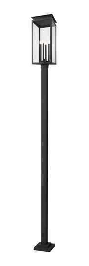 Z-Lite - 5018PHBS-536P-BK - Four Light Outdoor Post Mount - Nova - Black