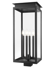 Z-Lite - 5018PHBS-BK - Four Light Outdoor Post Mount - Nova - Black