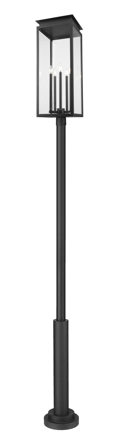 Z-Lite - 5018PHXLR-5010P-BK - Five Light Outdoor Post Mount - Nova - Black