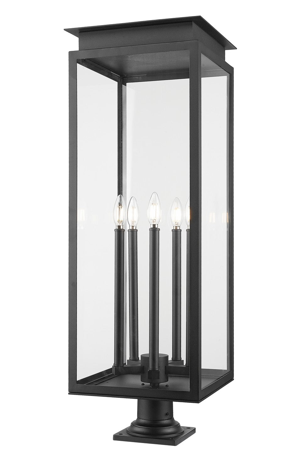 Z-Lite - 5018PHXLR-533PM-BK - Five Light Outdoor Pier Mount - Nova - Black