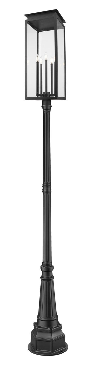 Z-Lite - 5018PHXLR-564P-BK - Five Light Outdoor Post Mount - Nova - Black
