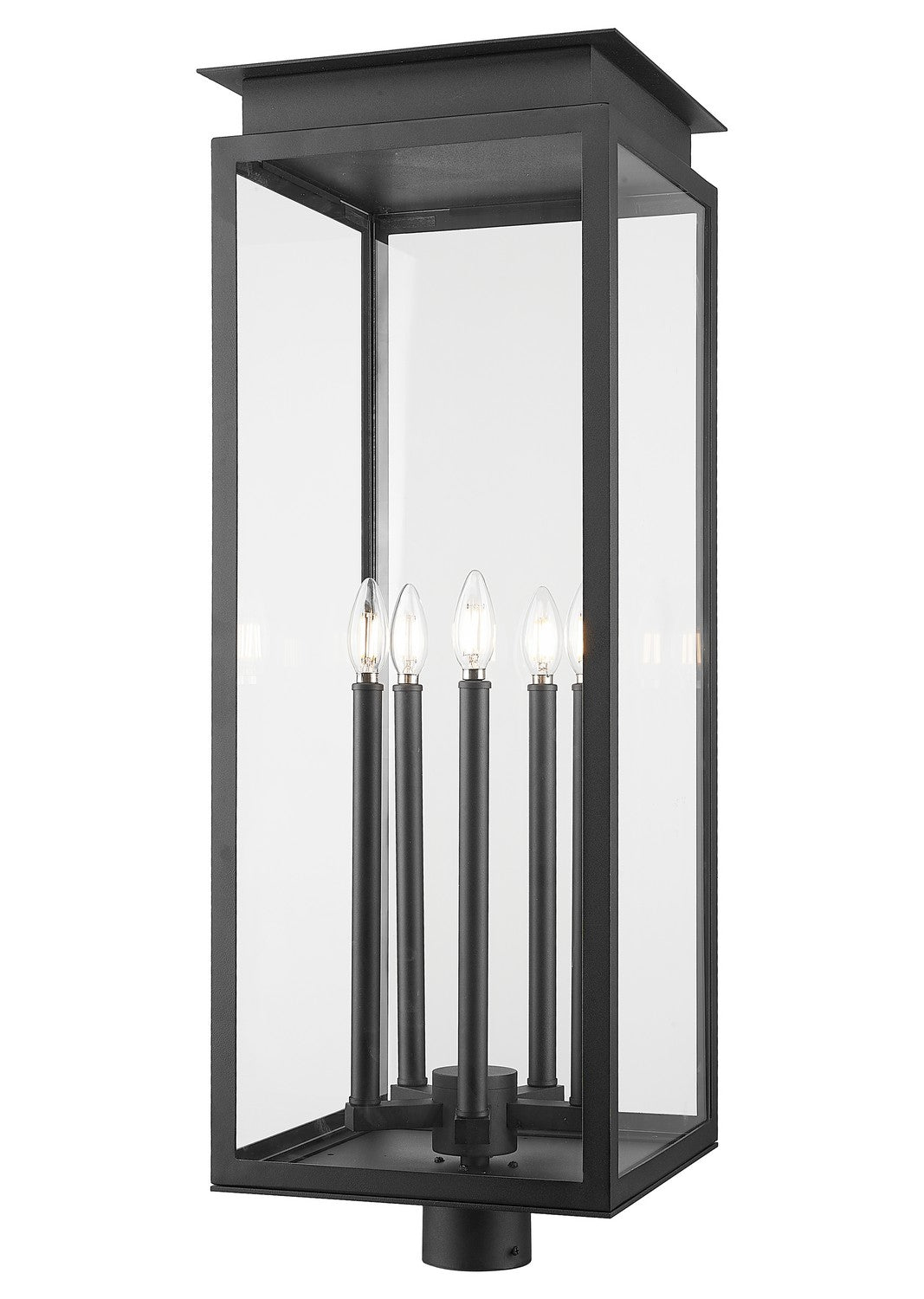 Z-Lite - 5018PHXLR-BK - Five Light Outdoor Post Mount - Nova - Black