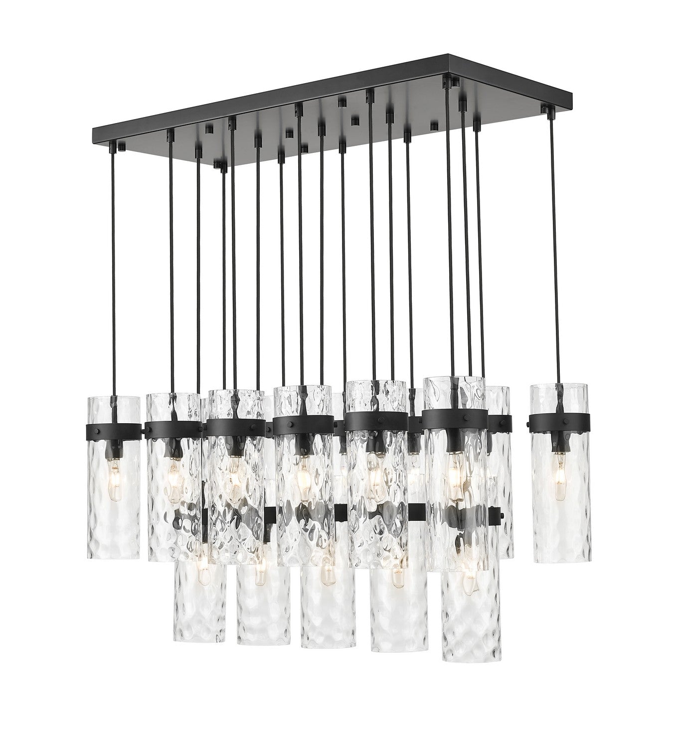Z-Lite - 7002P5-17L-MB - 17 Light Linear Chandelier - Fontaine - Matte Black