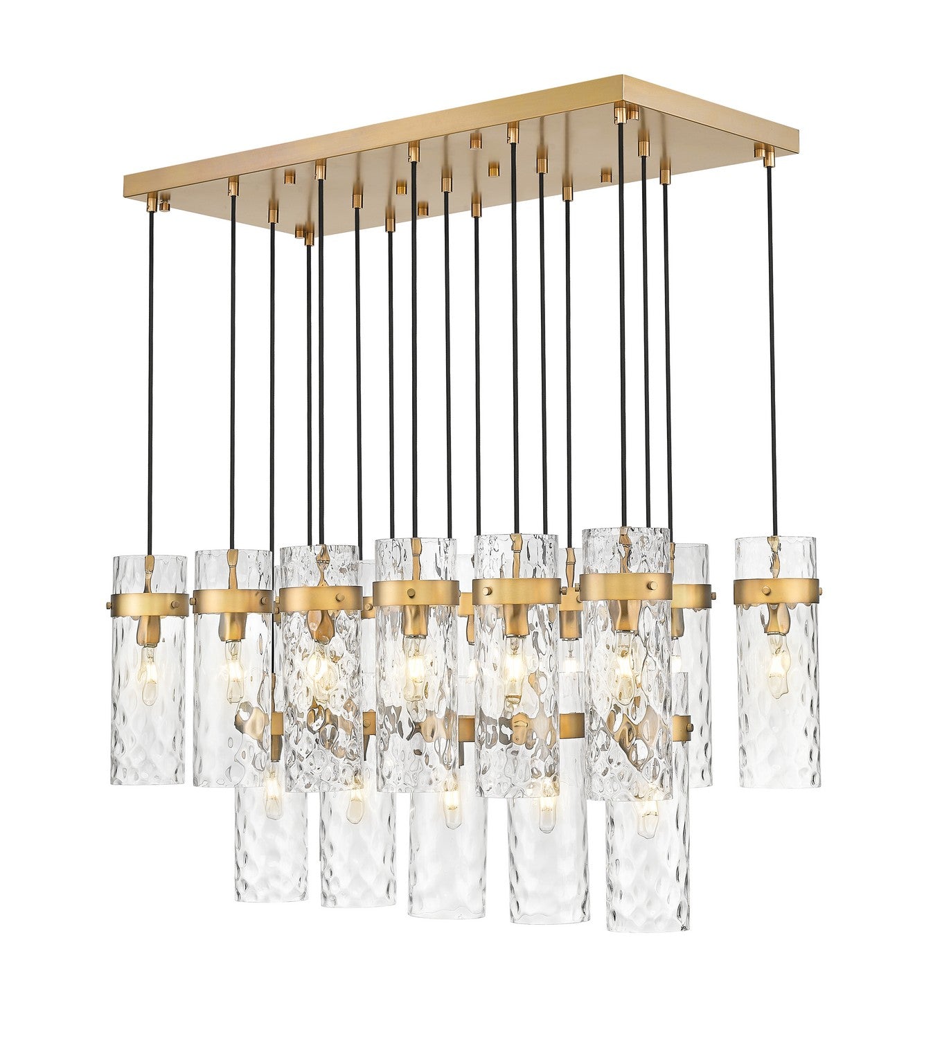 Z-Lite - 7002P5-17L-RB - 17 Light Linear Chandelier - Fontaine - Rubbed Brass