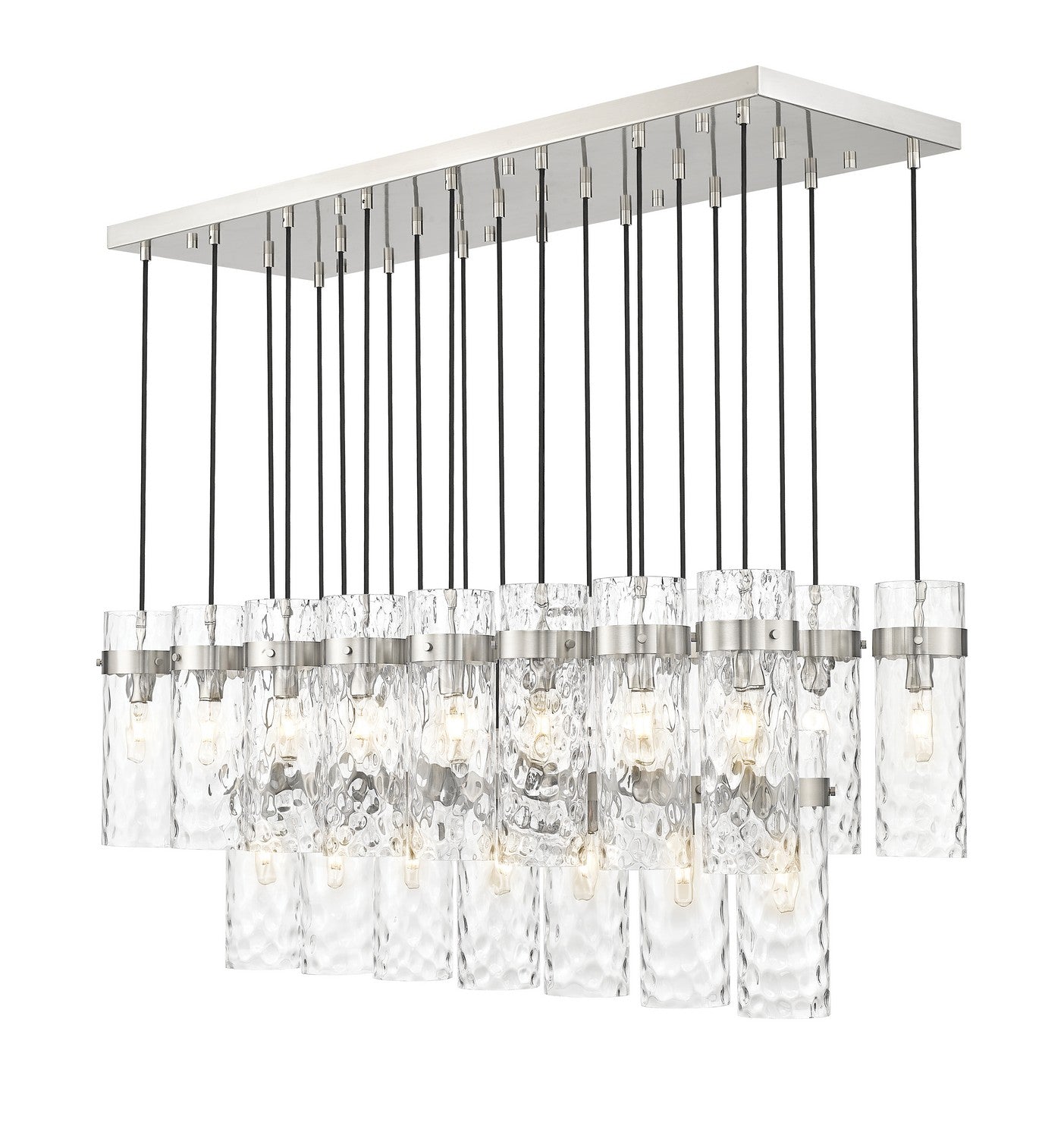 Z-Lite - 7002P5-23L-BN - 23 Light Linear Chandelier - Fontaine - Brushed Nickel