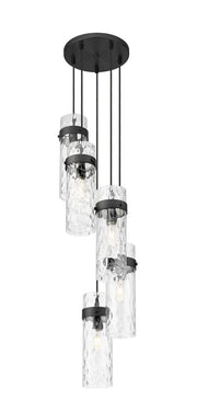 Z-Lite - 7002P5-5R-MB - Five Light Chandelier - Fontaine - Matte Black