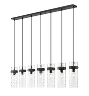 Z-Lite - 7002P5-7L-MB - Seven Light Linear Chandelier - Fontaine - Matte Black