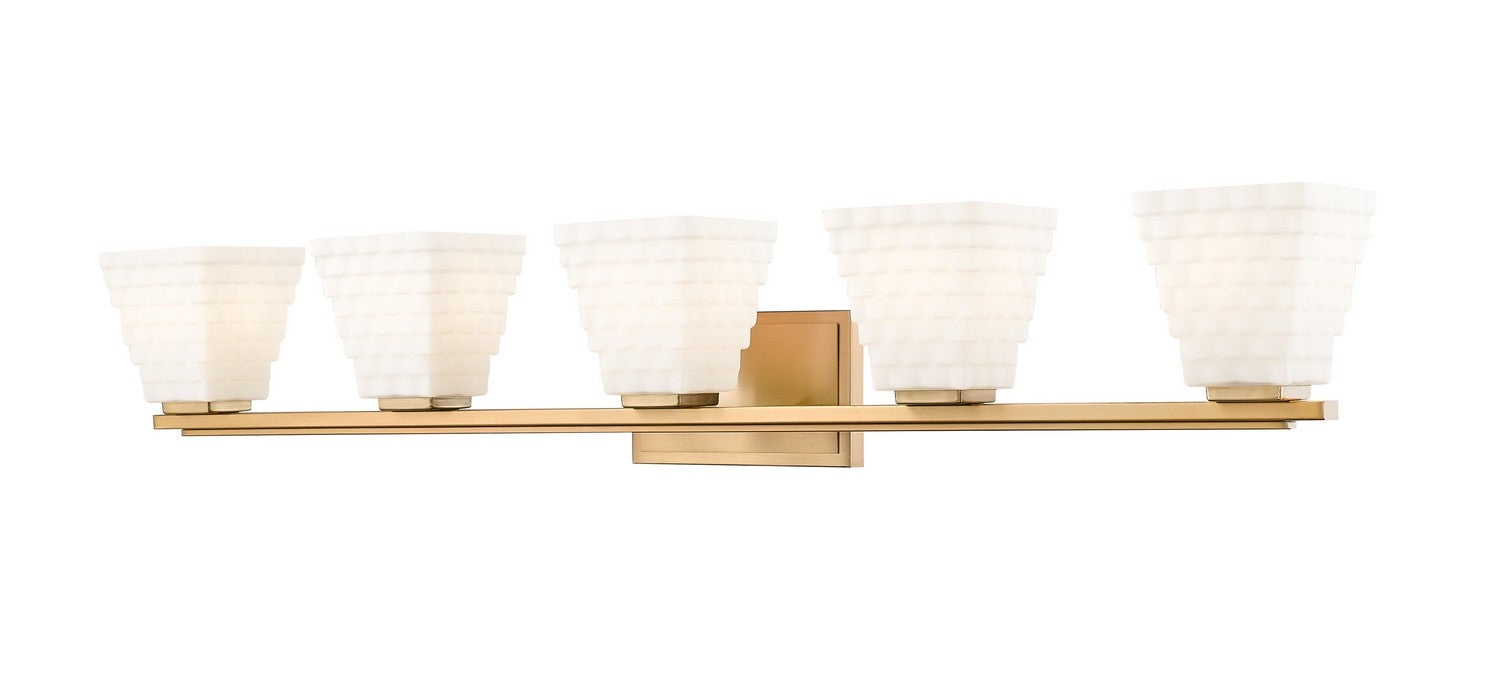 Z-Lite - 7514-5V-MGLD - Five Light Vanity - Annalise - Modern Gold