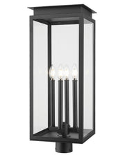 Z-Lite - 5018PHBR-BK - Four Light Outdoor Post Mount - Nova - Black