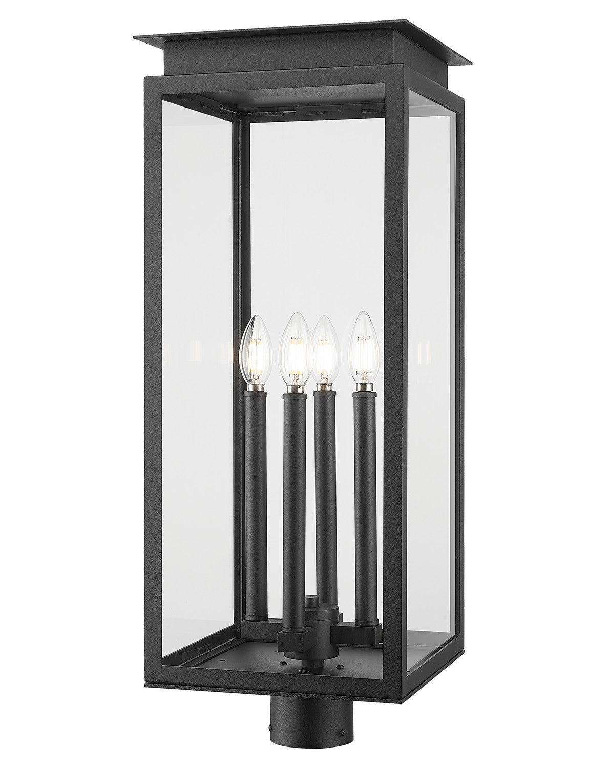 Z-Lite - 5018PHBR-BK - Four Light Outdoor Post Mount - Nova - Black
