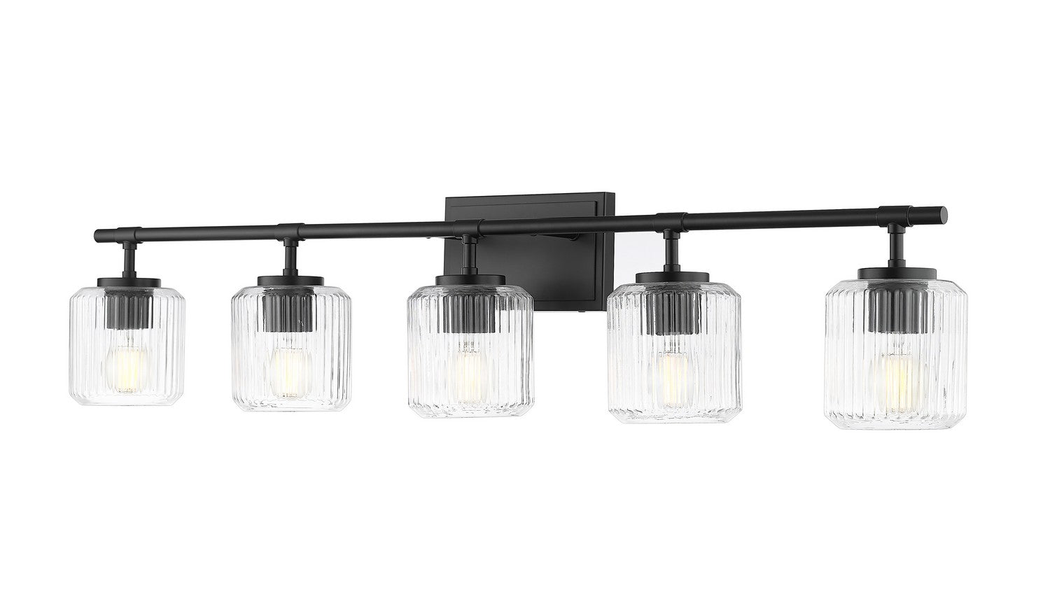 Z-Lite - 7515-5V-MB - Five Light Vanity - Landon - Matte Black