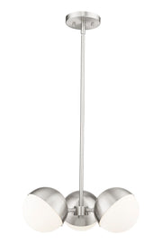 Z-Lite - 7517-3BN - Three Light Chandelier - Realm Sphere - Brushed Nickel