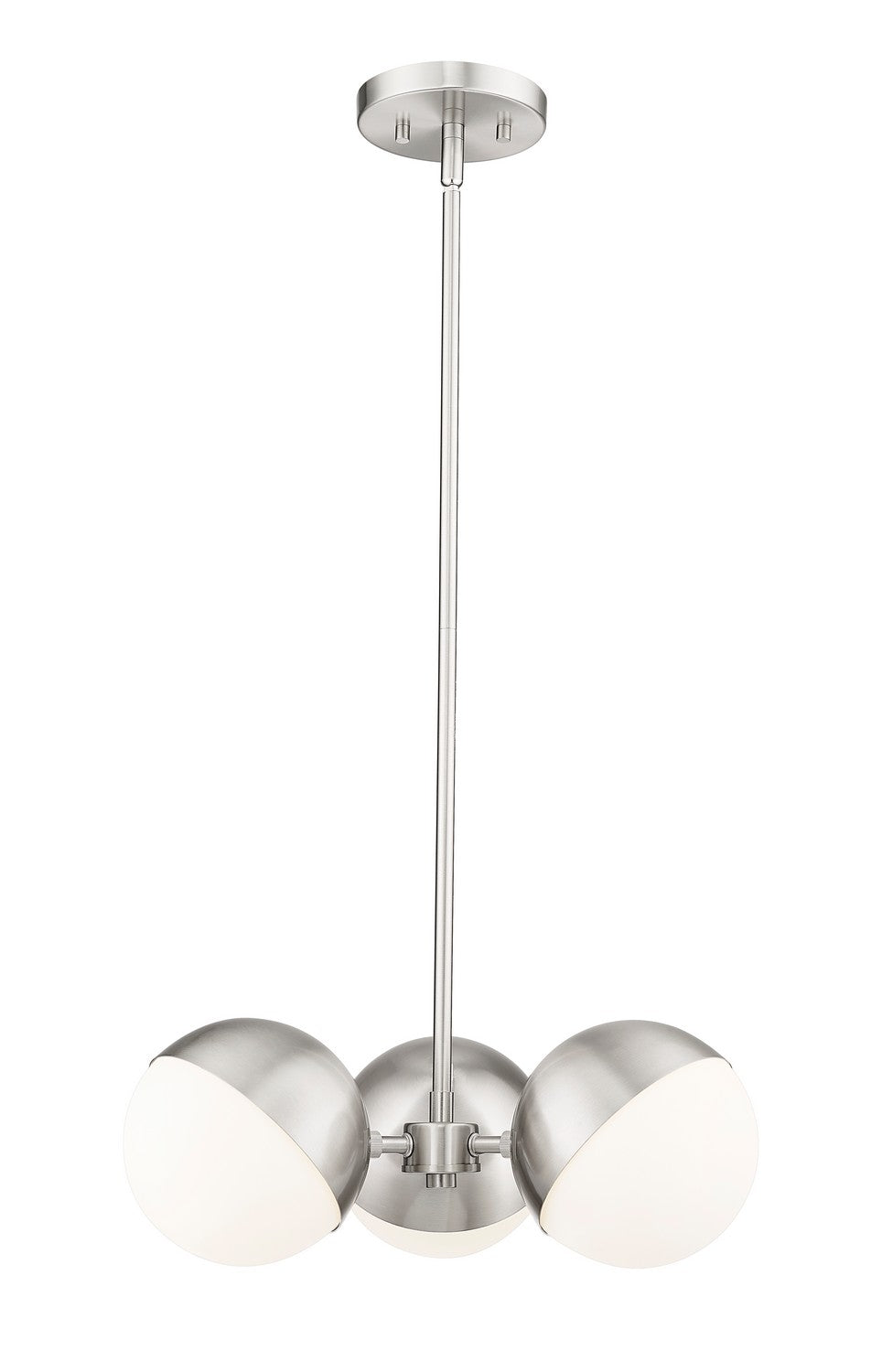 Z-Lite - 7517-3BN - Three Light Chandelier - Realm Sphere - Brushed Nickel