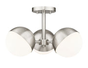Z-Lite - 7517-3SF-BN - Three Light Semi Flush Mount - Realm Sphere - Brushed Nickel