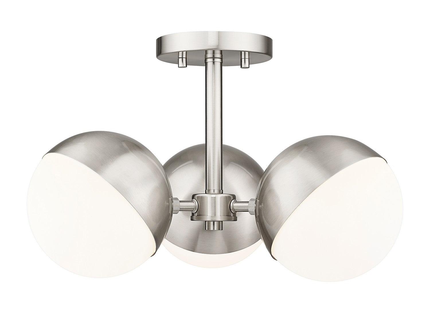 Z-Lite - 7517-3SF-BN - Three Light Semi Flush Mount - Realm Sphere - Brushed Nickel