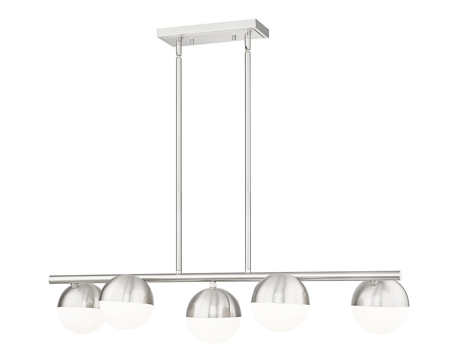 Z-Lite - 7517-5L-BN - Five Light Linear Chandelier - Realm Sphere - Brushed Nickel