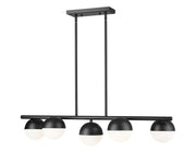 Z-Lite - 7517-5L-MB - Five Light Linear Chandelier - Realm Sphere - Matte Black