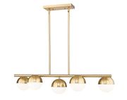 Z-Lite - 7517-5L-MGLD - Five Light Linear Chandelier - Realm Sphere - Modern Gold