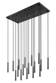 Z-Lite - 919MP12-17L-MB-LED - LED Linear Chandelier - Forest - Matte Black