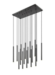 Z-Lite - 919MP24-17L-MB-LED - LED Linear Chandelier - Forest - Matte Black