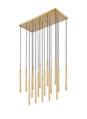 Z-Lite - 919MP24-17L-MGLD-LED - LED Linear Chandelier - Forest - Modern Gold