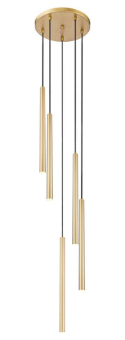 Z-Lite - 919MP24-5R-MGLD-LED - LED Chandelier - Forest - Modern Gold