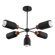 Maxim - 10625LVBK - Five Light Pendant - Pompeii - Lava / Black