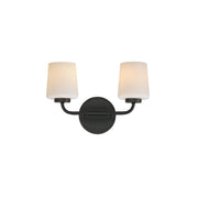 Maxim - 12692WTBK - Two Light Wall Sconce - Durham - Black