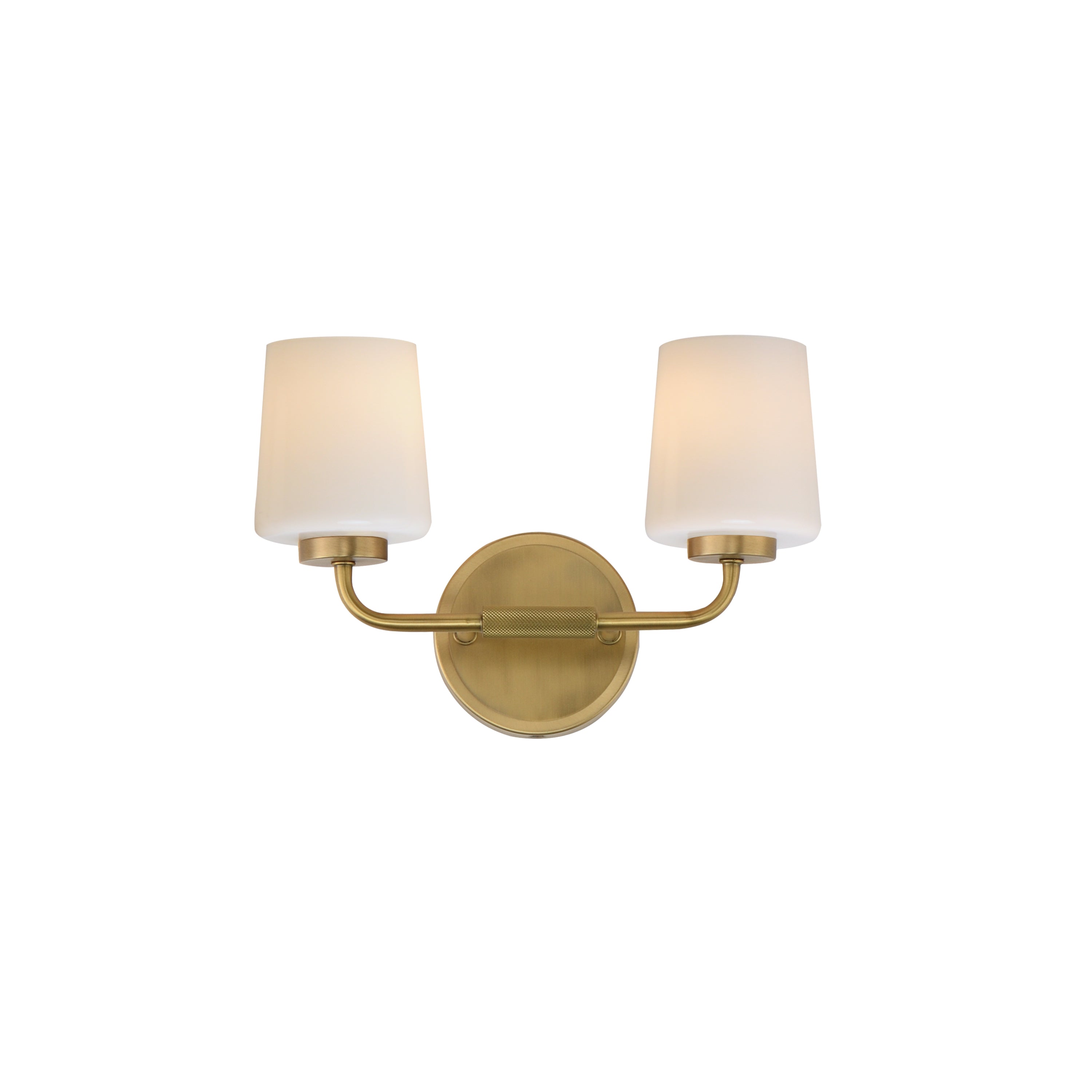 Maxim - 12692WTNAB - Two Light Wall Sconce - Durham - Natural Aged Brass