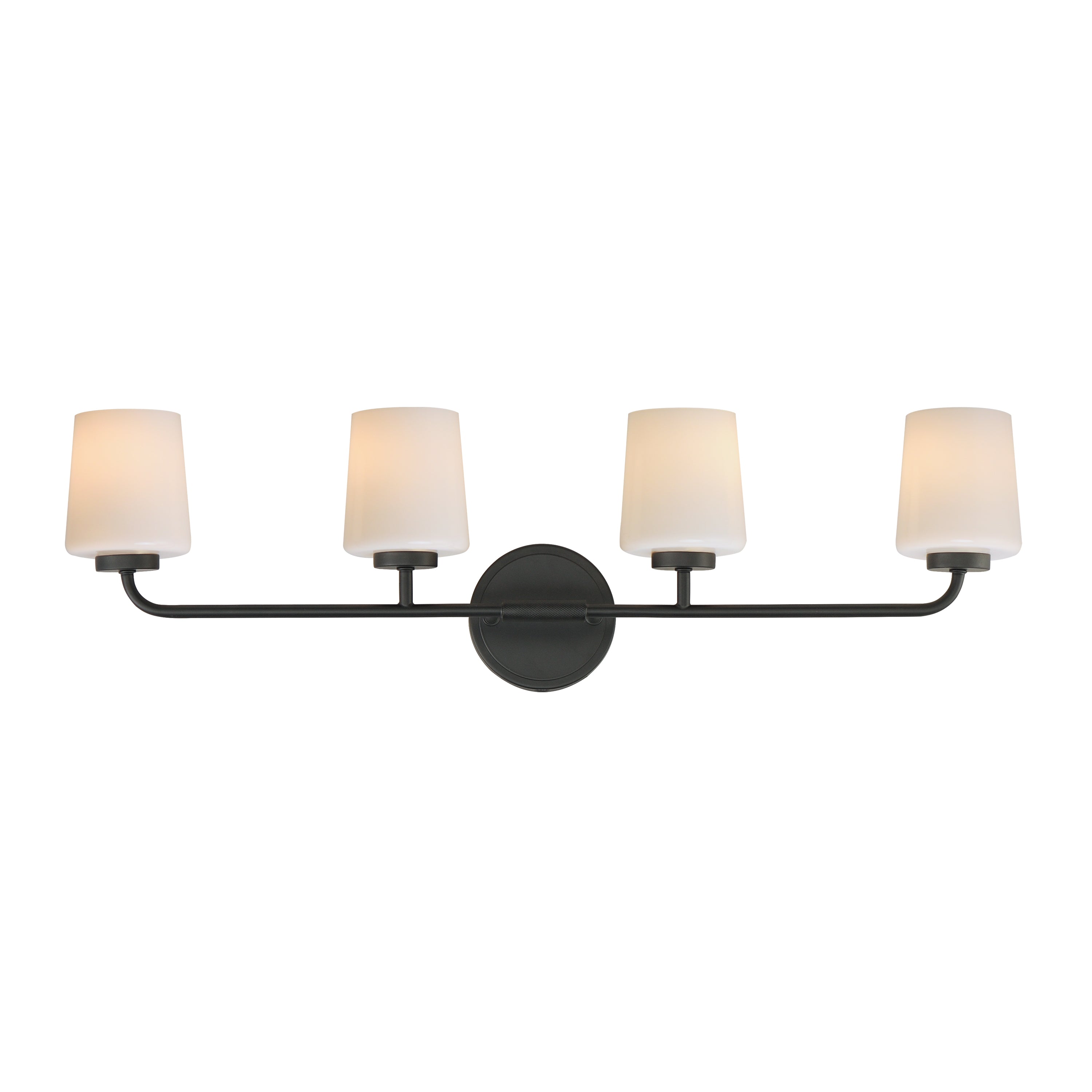 Maxim - 12694WTBK - Four Light Bath Vanity - Durham - Black